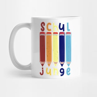 Stifte Schuljunge 2022 Schulbeginn T shirt Mug